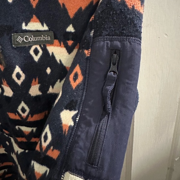 Columbia Quarter Zip patterned fleece sweatshirt - Picture 5 of 6